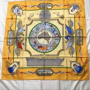 🎉HP🎉Hermès Carré “Le Géographe” (Australia) 90cm